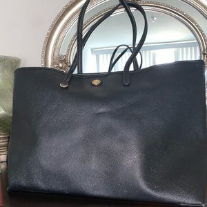 Tory Burch Leather Tote Bag, Black